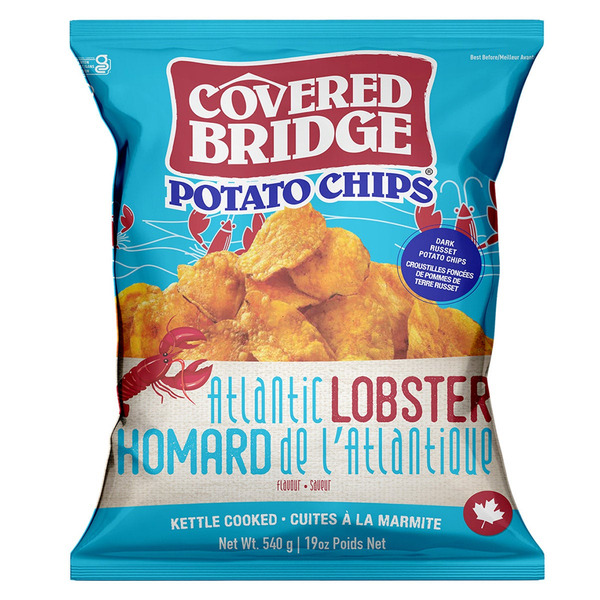 Covered Bridge Chips Atlantic Lobster Flavoured Kettle Cooked Potato Chips