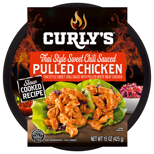 Curly's Thai Style Sweet Chili Sauced Pulled Chicken