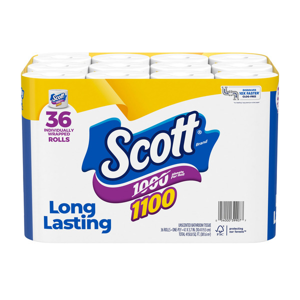 Bath Tissue Bonus Pack, 36 x 1100 Sheet