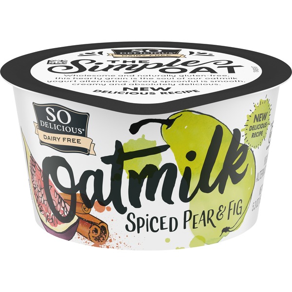 So Delicious Dairy Free Spiced Pear and Fig Oatmilk Yogurt Alternative