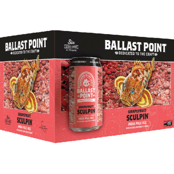 Ballast Point Grapefruit Sculpin IPA 6 Pack Cans