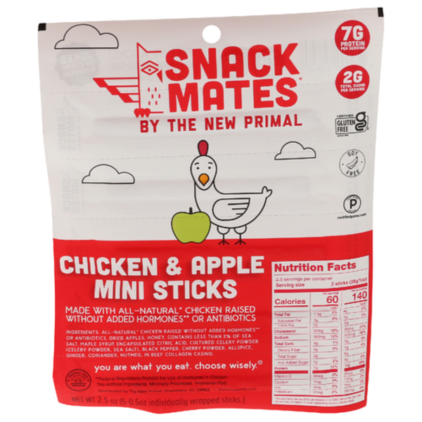 The New Primal Chicken & Apple Snack Mate Kids Chicken Sticks