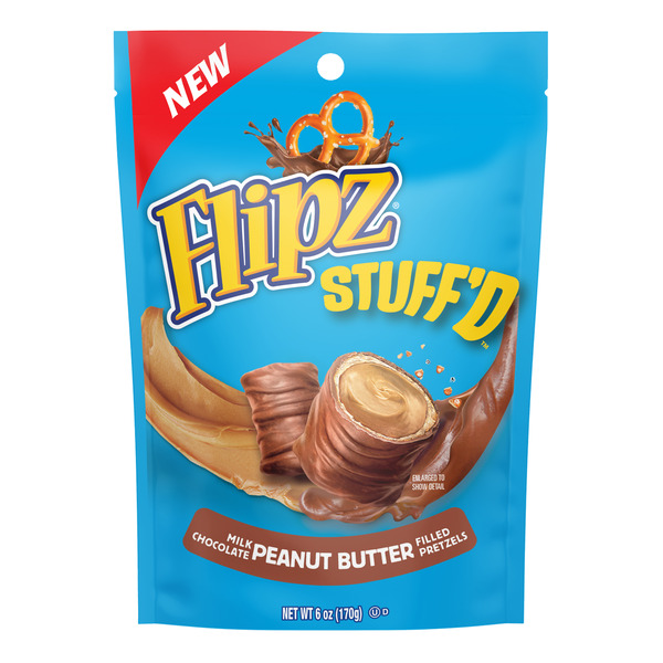 Publix Flipz STUFF'D Milk Chocolate Peanut Butter Filled Pretzels Same