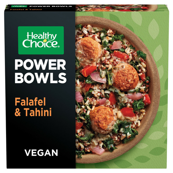 Healthy Choice Power Bowls Falafel & Tahini Vegan Frozen Meal Same