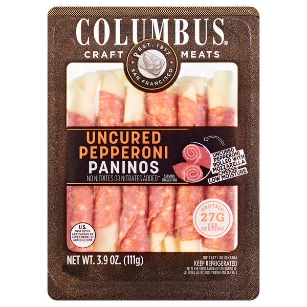 Columbus Slow Aged Pepperoni Paninos