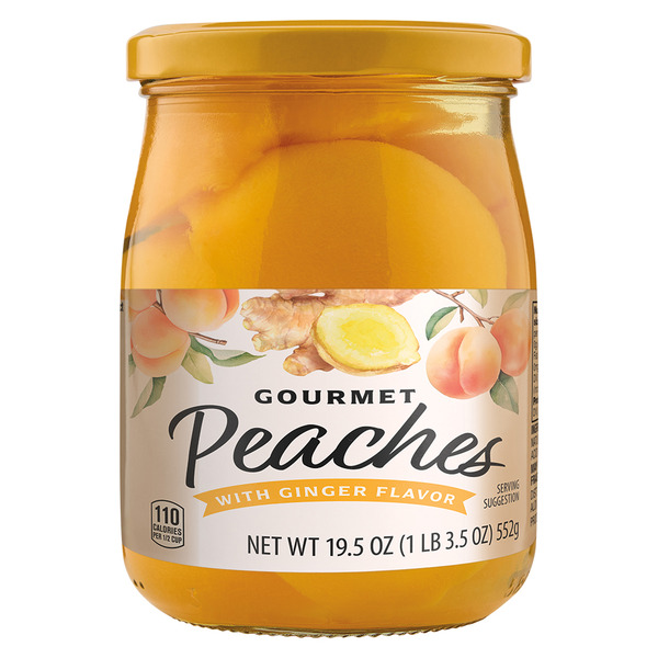 Specially Selected Gourmet Peaches with Ginger Flavor