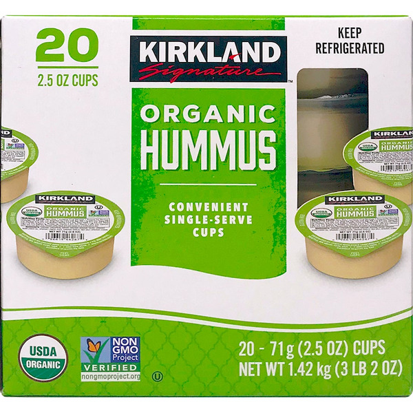 Kirkland Signature Organic Hummus, 2.5 oz, 20 ct Same-Day Delivery