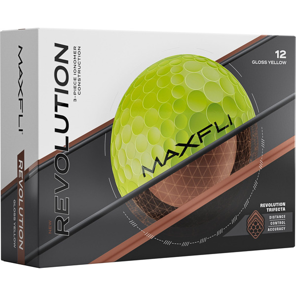 Maxfli Revolution Golf Balls - Yellow