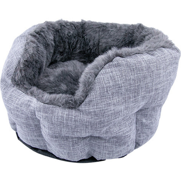 Play On Tall Tufted Cat Bed - Gray