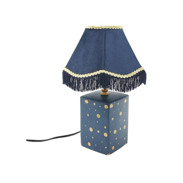 Ashland Moon Tabletop Lamp - Blue & Gold