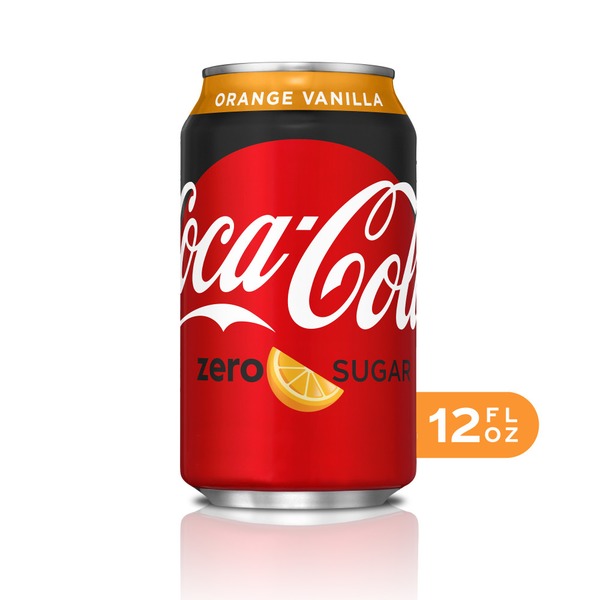 CocaCola Zero Sugar Orange Vanilla Zero Sugar Diet Soda Soft Drink (12