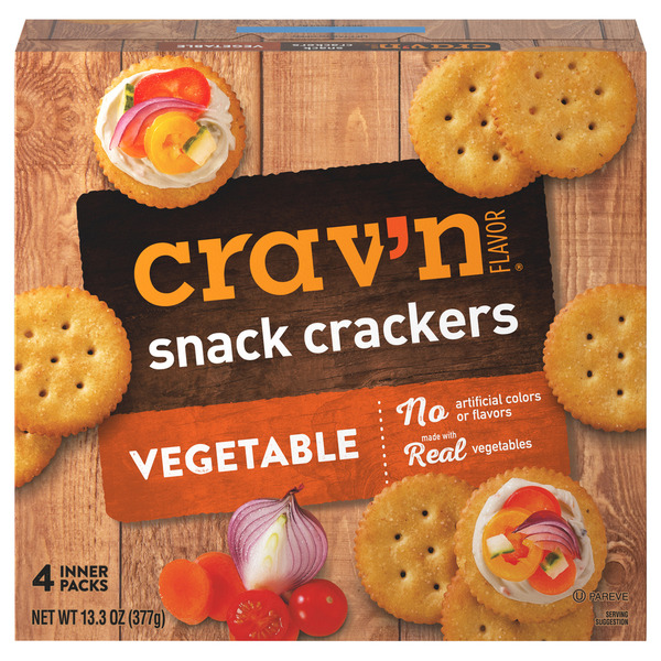 Crav'n Flavor Vegetable Snack Crackers Same-Day Delivery or Pickup
