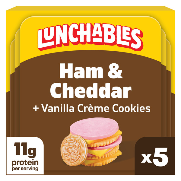 Lunchables Ham & Cheddar with Vanilla Creme Cookies