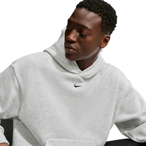 Nike Men's Solo Swoosh Fleece Hoodie, M - Birch Heather