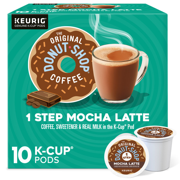 The Original Donut Shop One Step Mocha Latte K-Cup Pods Same-Day