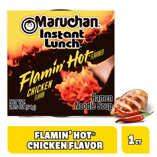 Maruchan® Instant Lunch Ramen Noodles, Flamin’ Hot® Flavored Chicken