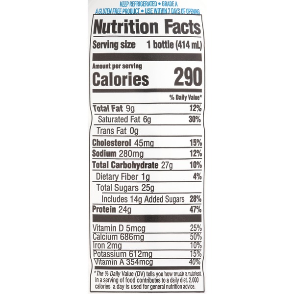 Darigold Chocolate Milk Nutrition Facts Blog Dandk