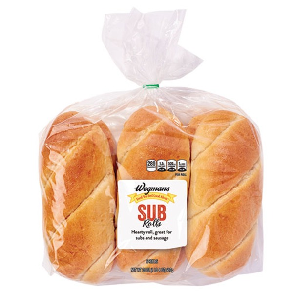 Wegmans Food You Feel Good About Sub Rolls (6 ct) Instacart