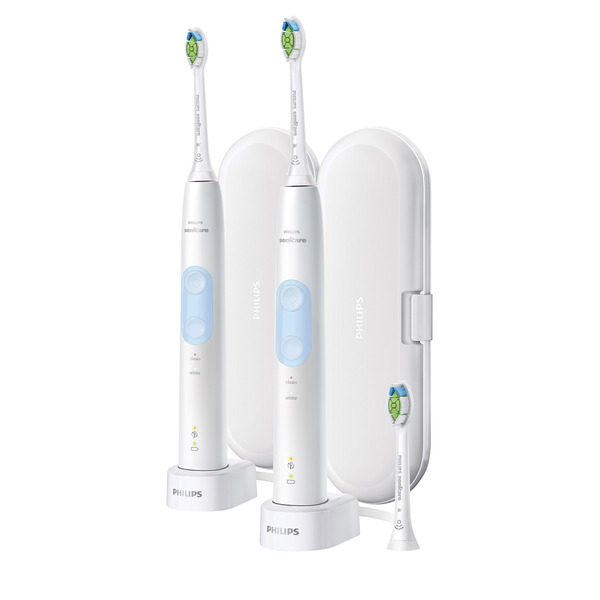 Philips Sonicare OptimalClean Rechargeable Toothbrush, 2-count