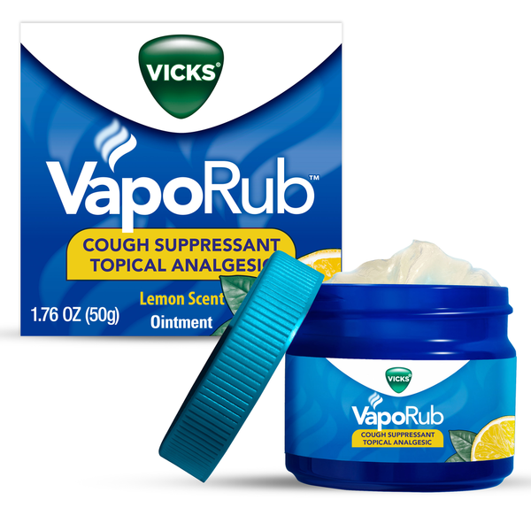 Vicks Lemon Scented Cough Suppressant Ointment Same-Day Delivery