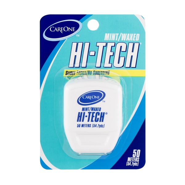 CareOne HiTech No Shredding Floss Mint/Waxed (54.7 yds) Instacart