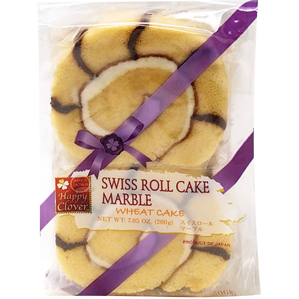 Happy Clover Swiss Roll Cake Marble