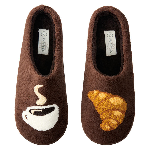 Serra Ls Novelty Slipper, Brown Coffee, 7/8 Same-Day Delivery or