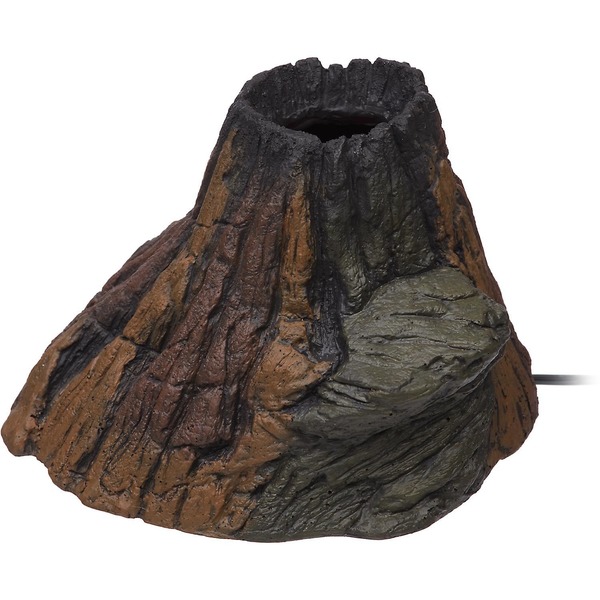 imagitarium bubbling led volcano aquarium ornament