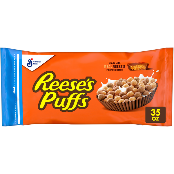 General Mills REESE'S PUFFS Chocolatey Peanut Butter Cereal Bag