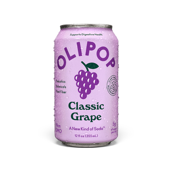 OLIPOP Prebiotic Soda, Classic Grape Same-Day Delivery or Pickup