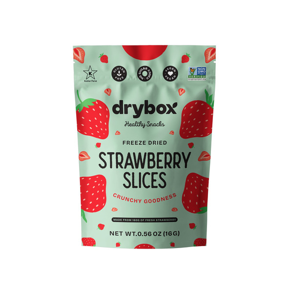 drybox Freeze Dried Strawberry Slices,Non-GMO,Kids Friendly Fruit