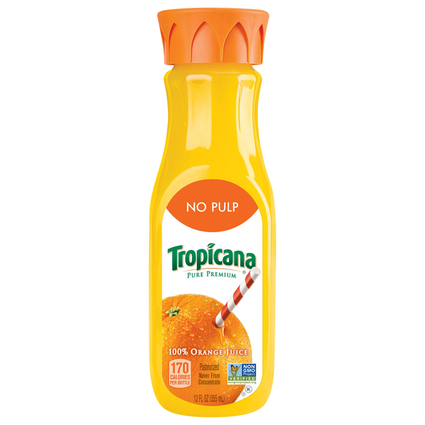 Tropicana No Pulp Orange 100% Juice Same-Day Delivery or Pickup