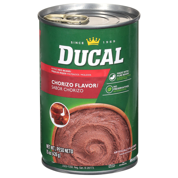 Ducal Bean Refried Red Chorizo