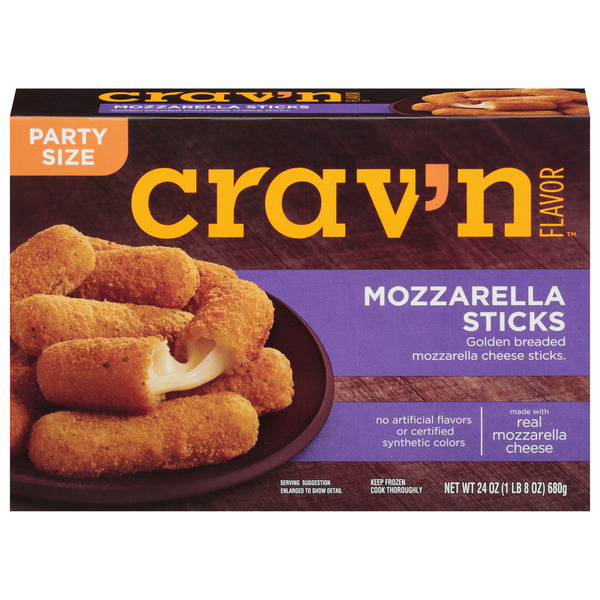 Crav'n Flavor Mozzarella Sticks, Party Size Same-Day Delivery or