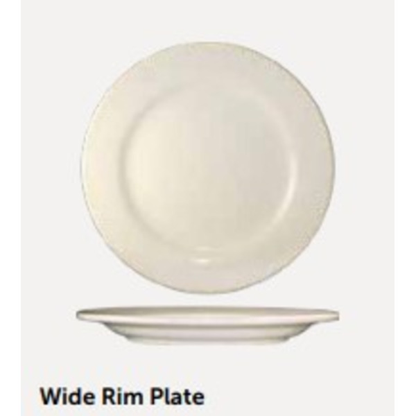 Tableware - 10.25" Wide Rim Plate, 1 Dz