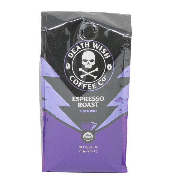 Death Wish Coffee Espresso Roast, Organic and Fair Trade, Ground