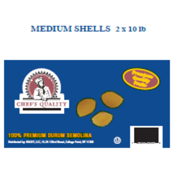 Chef's Quality - Shell Pasta, Medium - 2/10 lbs