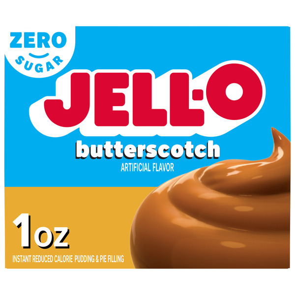Jell-O Zero Sugar Butterscotch Flavor Instant Pudding & Pie Filling
