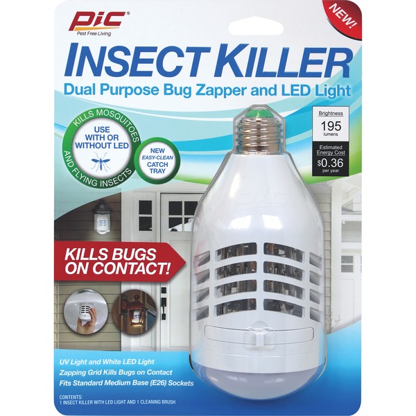 Pic Insect Killer Dual Purpose Bug Zapper & LED Light (each) from CVS