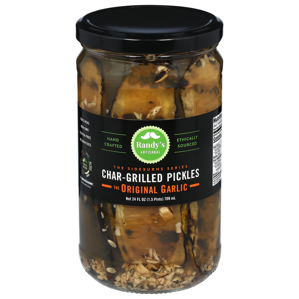 Randy's Artisanal Pickles, Char-Grilled, The Original Garlic Same