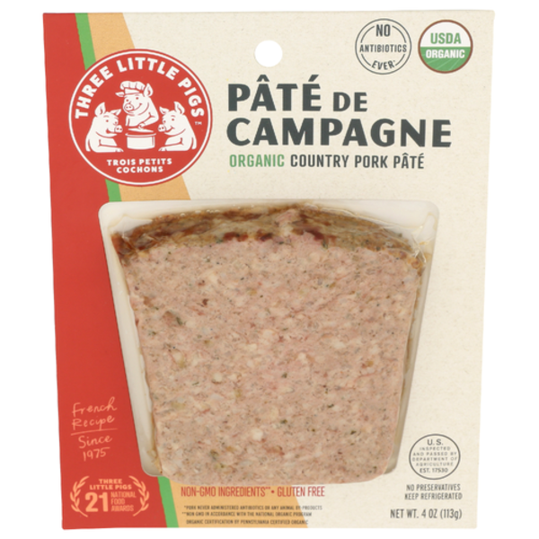 Three Little Pigs Organic Country Pork Pate