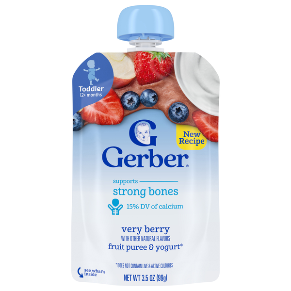 Food Lion Gerber Fruit Yogurt Very Berry Pouch Same-Day Delivery
