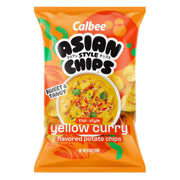 Calbee Asian Style Thai-Style Yellow Curry Potato Chips