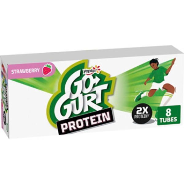 Go-GURT Kids' Low Fat Protein Strawberry Yogurt Tubes
