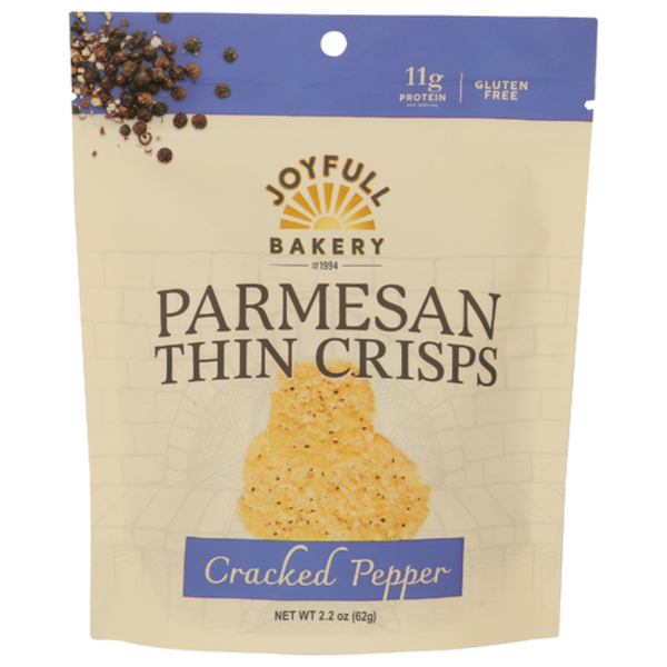 Joyfull Bakery Cracked Pepper Parmesan Thin Crisps