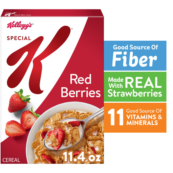 Kellogg’s Special K Red Berries Breakfast Cereal, Good Source of Fiber