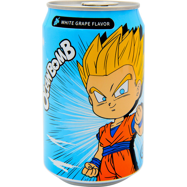 OCEAN BOMB White Grape Flavor Soda