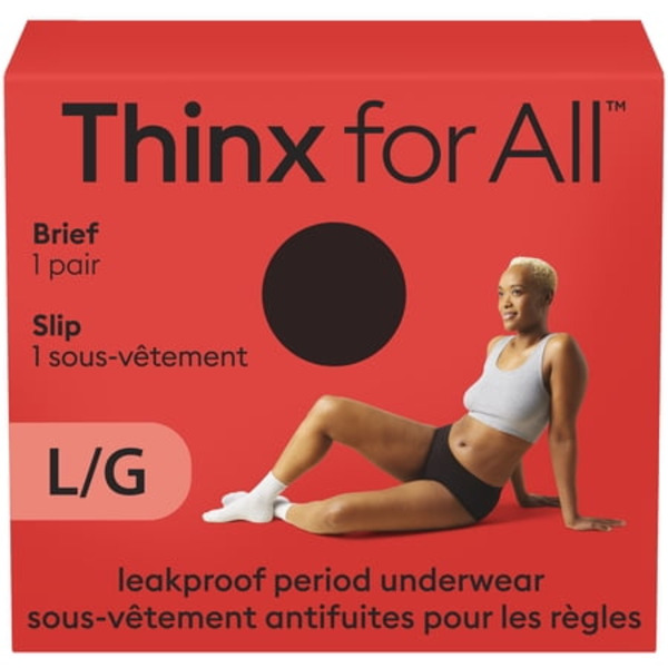 Walmart Thinx Women's Everyday Comfort Brief Leakproof Period Underwear ...