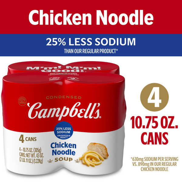 Campbell's 25% Less Sodium Chicken Noodle Soup