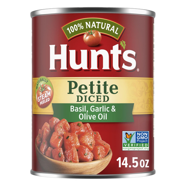 Hunt's Petite Diced Tomatoes Garlic & Olive Oil